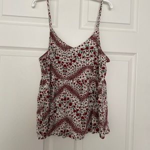 Floral Babydoll Tank Top